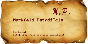 Markfeld Patrícia névjegykártya